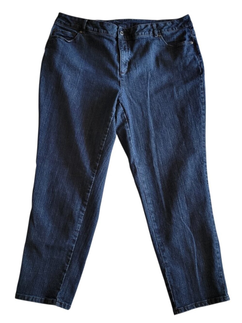 Liz Claiborne Woman Dark Wash Straight Leg Jeans (Size 20W)